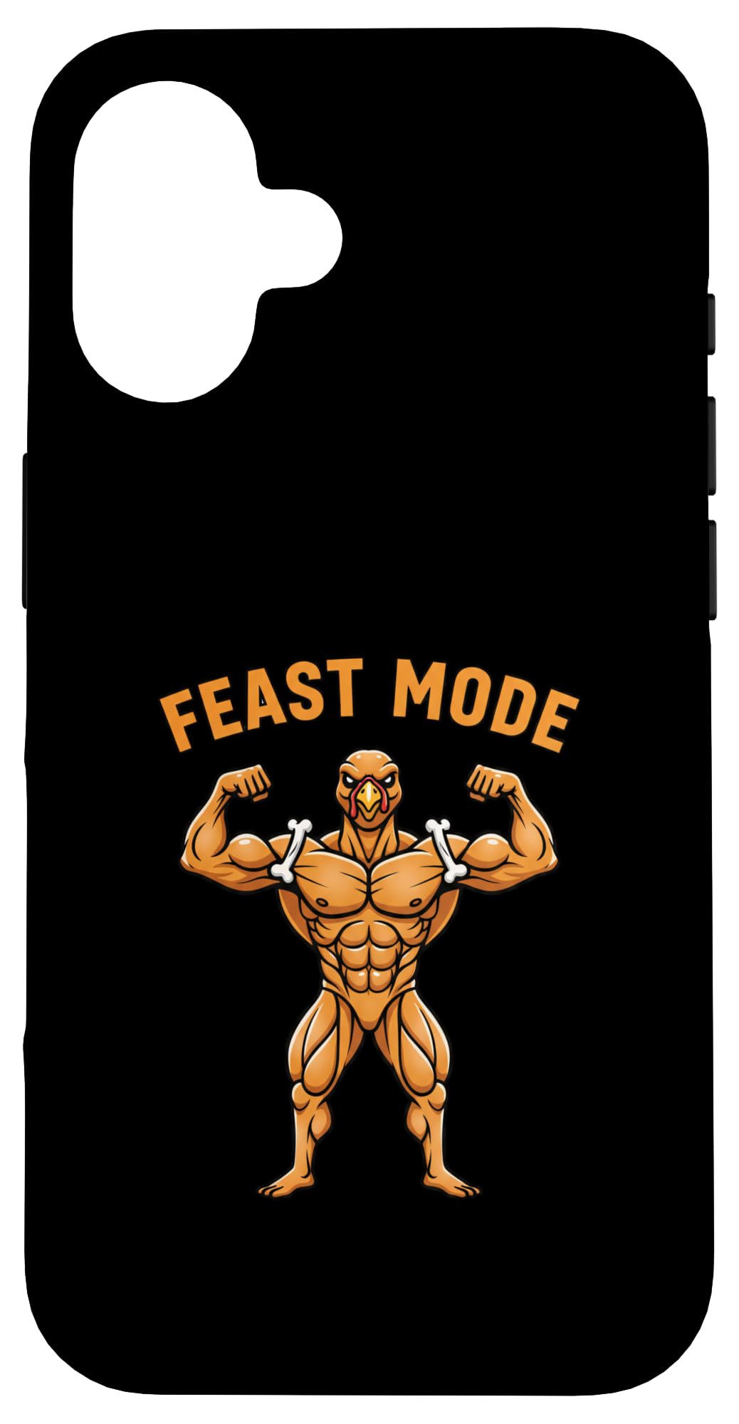 Feast Mode Turkey Muscle Design - Funny Thanksgiving &Turkey Case for iPhone 16