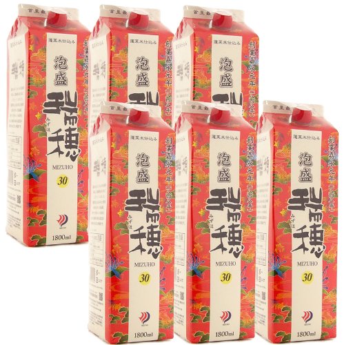 泡盛 瑞穂酒造 瑞穂パック 30度 1800ml×6本