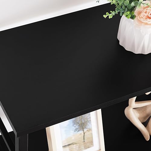 Miniatura 7 de HOMISSUE Librería, estantería de metal de 5 niveles y estanterías, almacenamiento independiente moderno para el hogar, oficina, sala de estar y