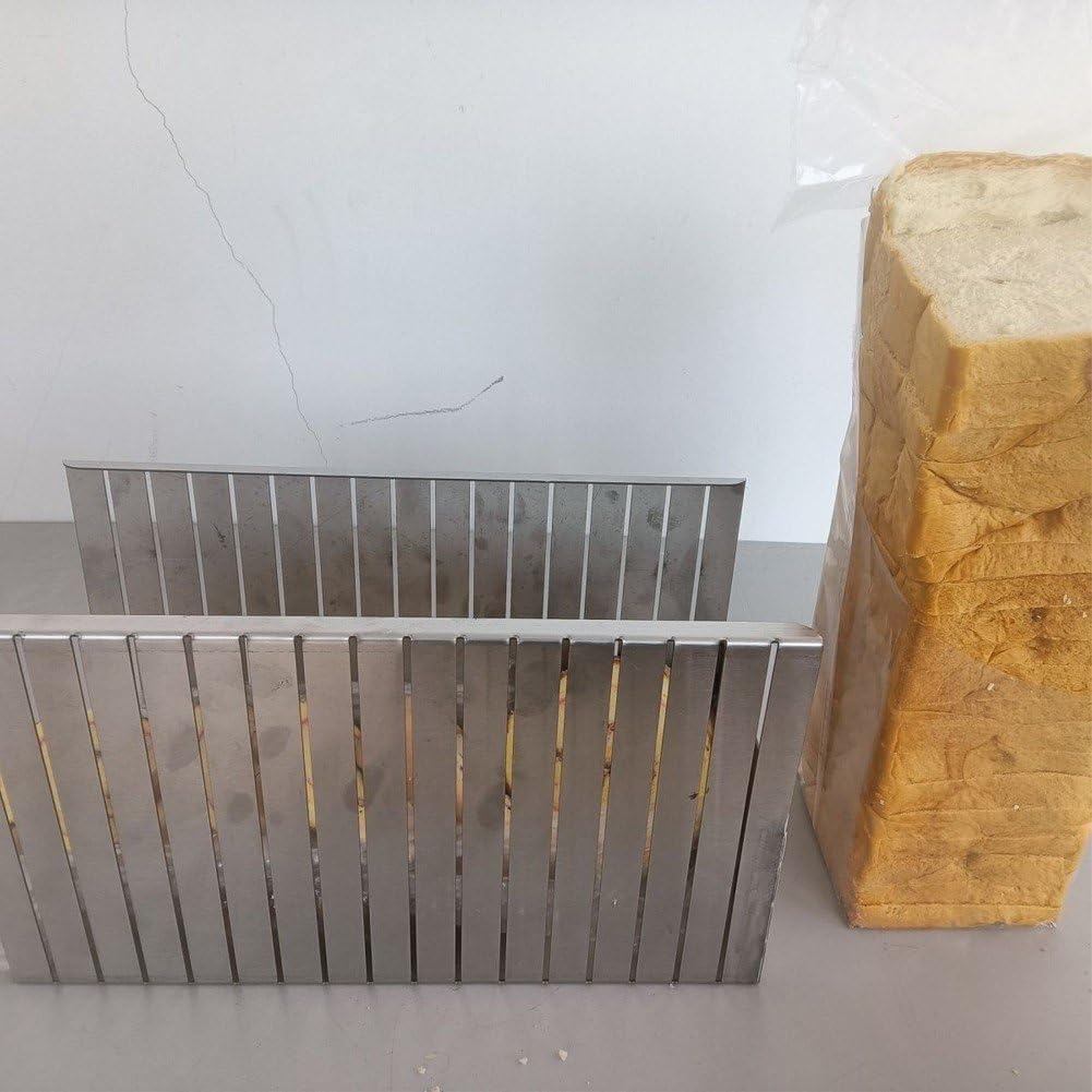 Rebanadora De Pan, Guía De Corte De Pan De Acero Inoxidable, Guía para Rebanar Pan, Cortadora De Pan, Cortadora De Pan para Pan Casero, Pan De Masa Madre Y Bagels