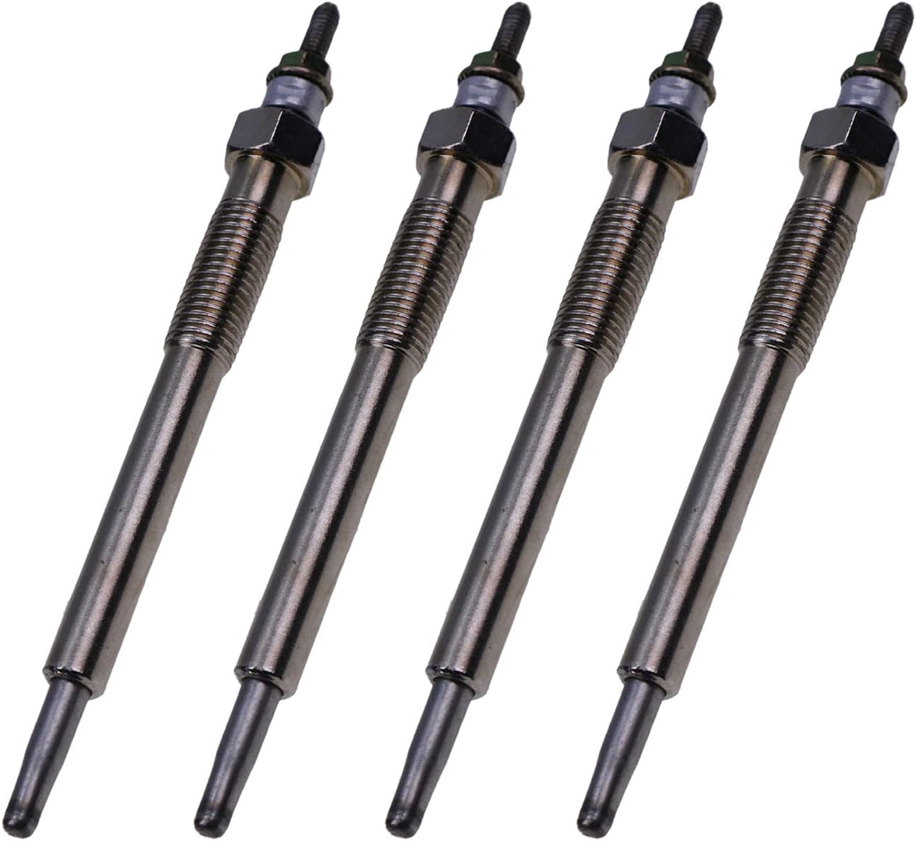 4 Pcs Glow Plug 6684850 Compatible with Kubota V2203 V2403 V2003T Bobcat 430 435 E32 E35 E42 E45 T110 T140 T180