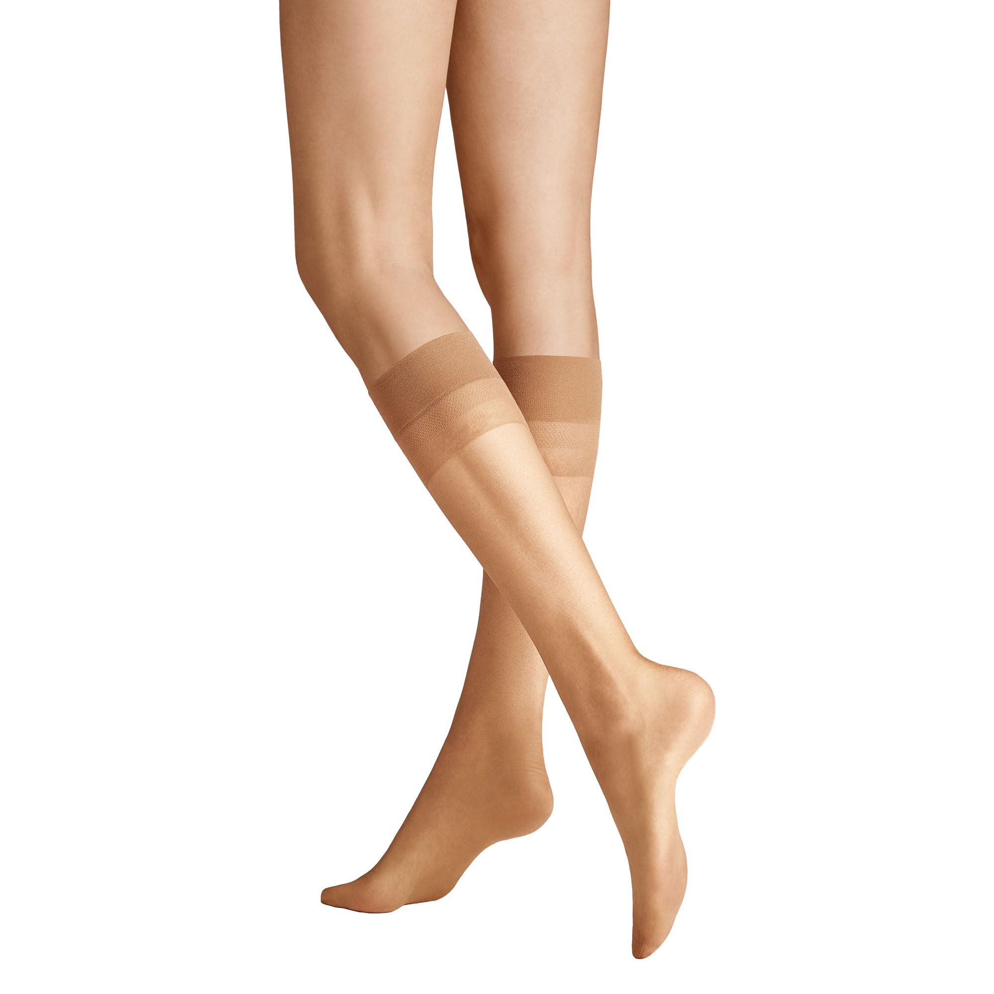 Hudson Women's Transparent Knee-High Socks - Beige - 35