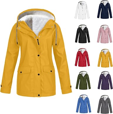 Women's Rain Jacket Fleece Lined 