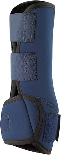 Vista 15 de HORZE Botas de férula de cepillado para caballos (par) - Neopreno duradero, cierre seguro, ligero - Negro - S