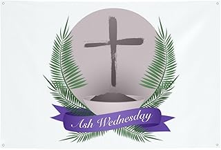 Ash Wednesday Banner Large Background Backdrop Flag Party Decorations Supplies Tapestry Photography 47"X71"