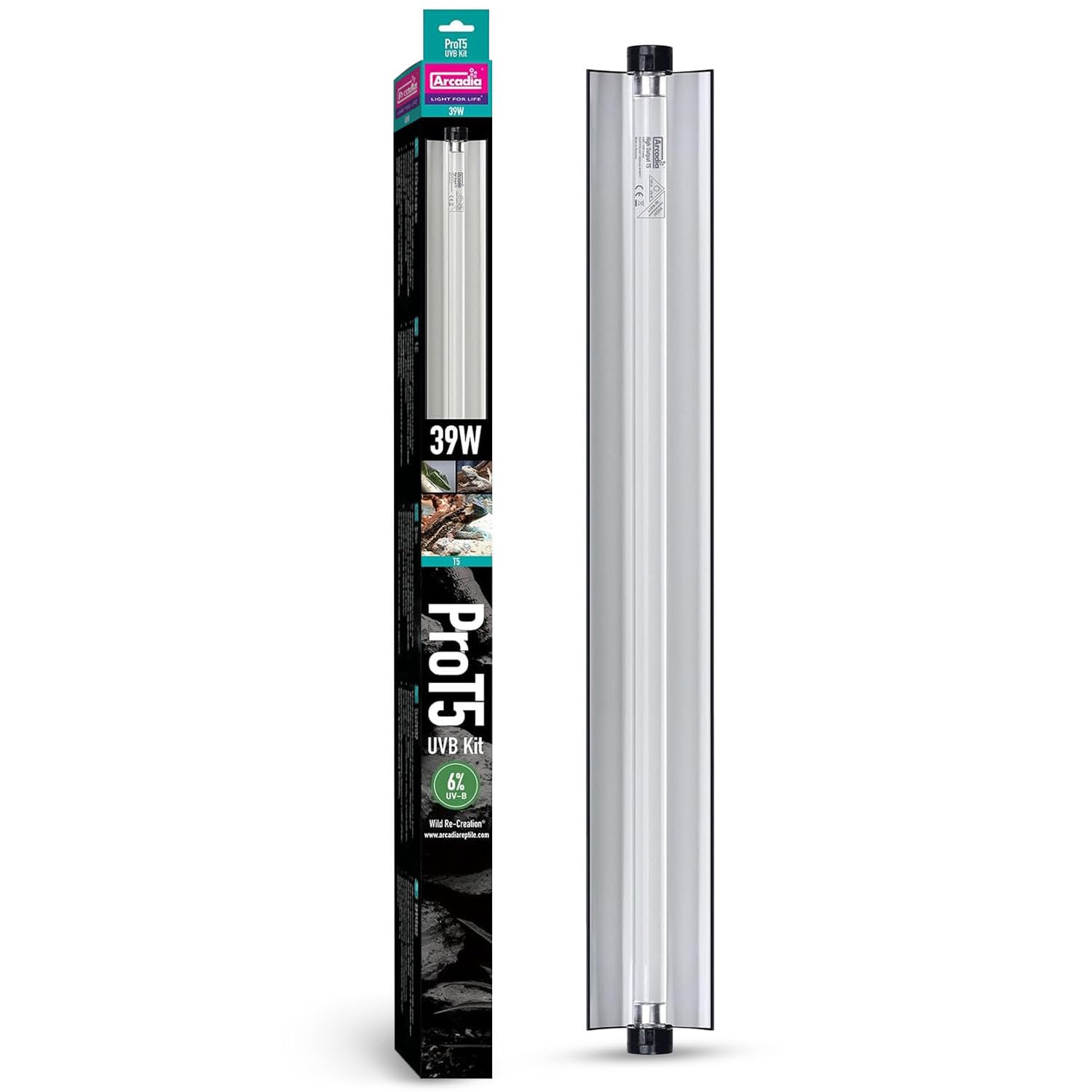 T5 UVB Reptile Light Fixture Kit 36" Long 39 Watts