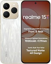 realme 15T 5G Smartphone 8+256GB 6.67inch Screen, 120Hz Display,7000mAh Battery,60W Fast Charge,Front &amp; Rear Dual 50MP Cam...