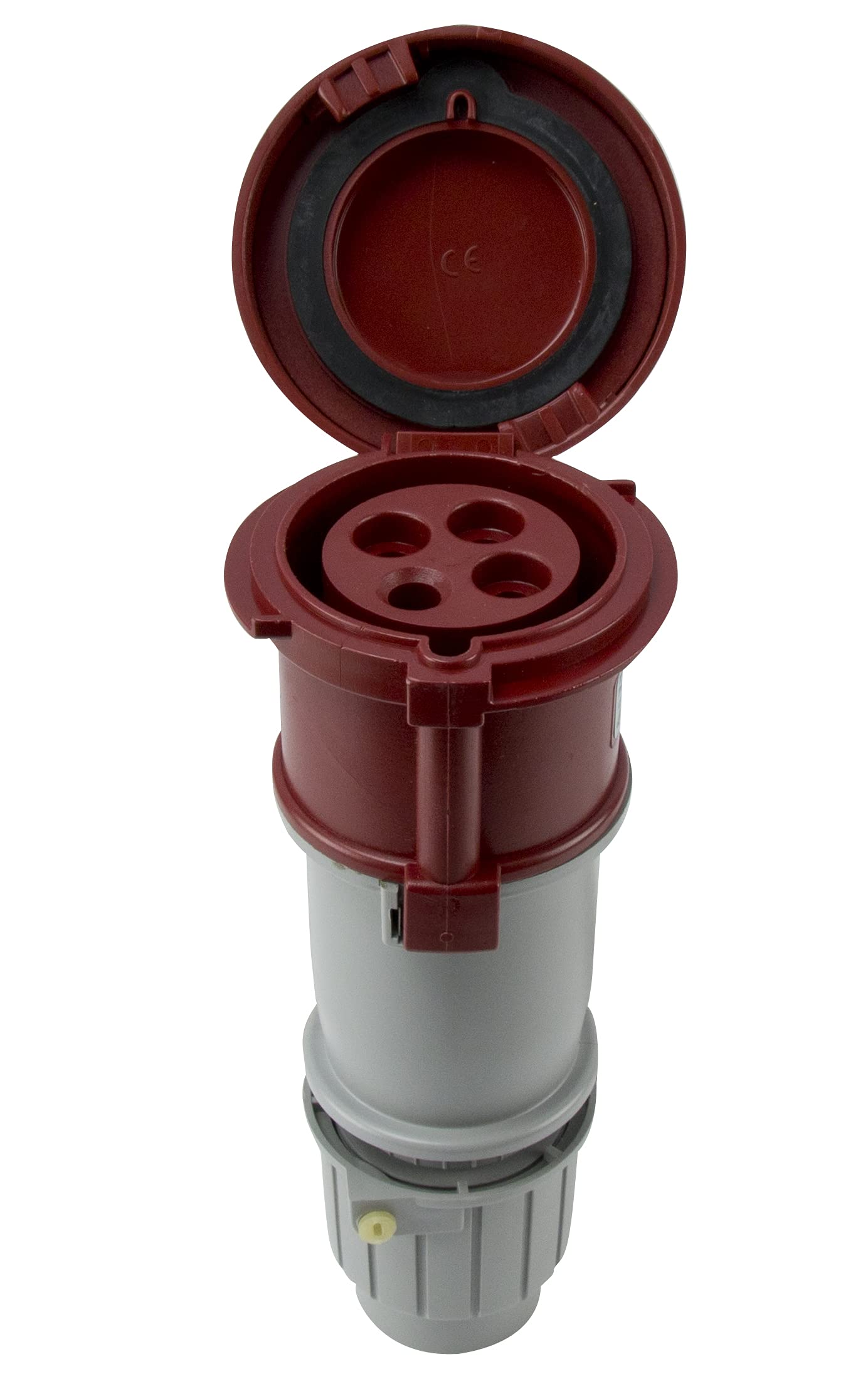 Rallonge 3 pôles terre IP67 Scame Eureka-HD 30A 500V pour alimentation industrielle triphasée