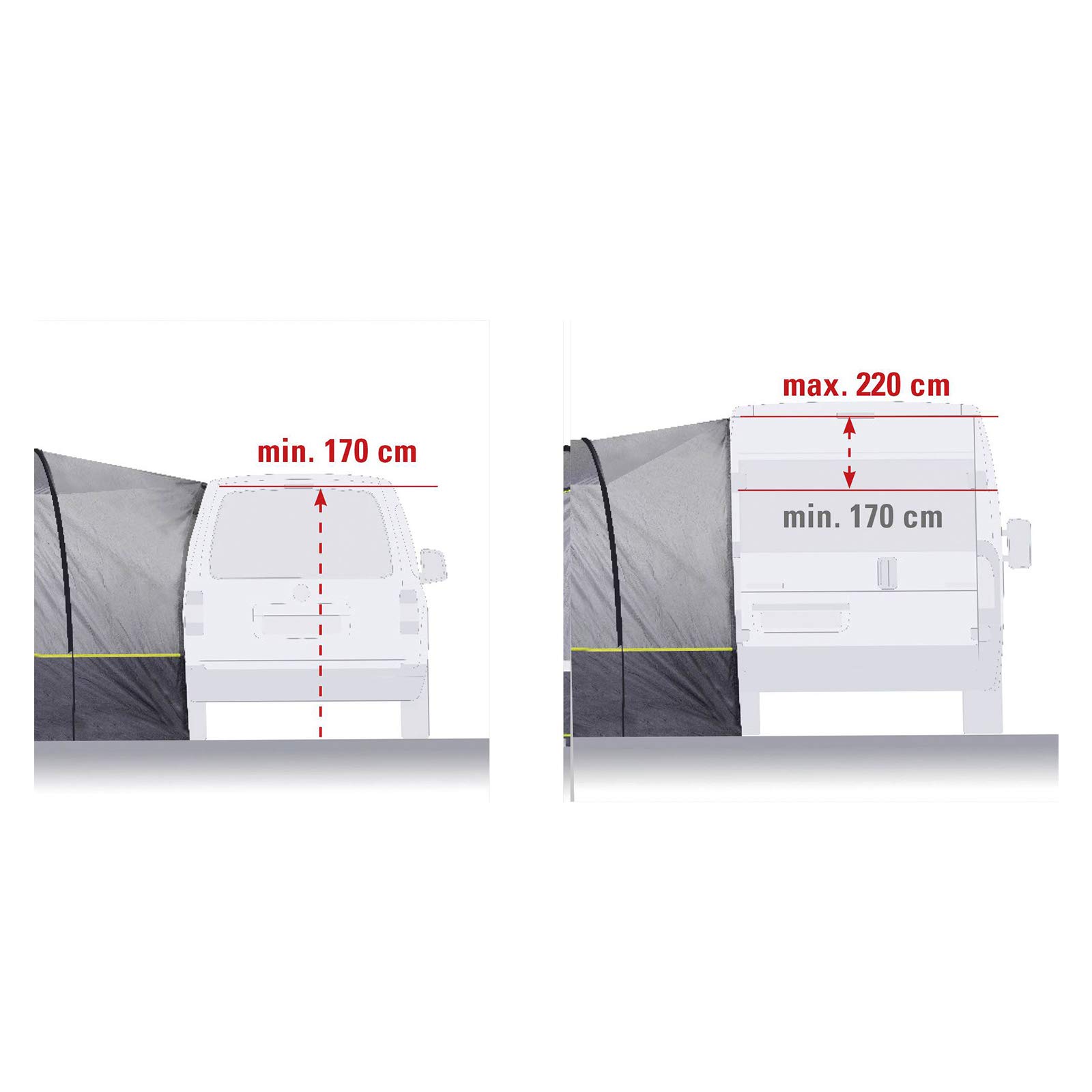 High Peak Avio 2.0 Markise Grau