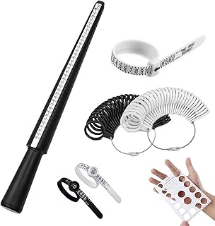 Ring Sizer Measuring Tool,Ring Measurer and Mens Ring Sizer,7pcs Rings Sizing Kit Us Rings Size 1-17