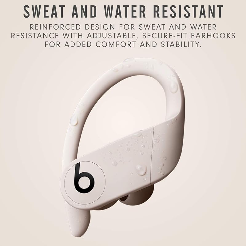 Beats Powerbeats Pro Wireless Earbuds - Apple H1 Headphone Chip, Class 1 Bluetooth Headphones, 9 Hours of Listening Time, Sweat Resistant, Built-in Microphone - Ivory image 3