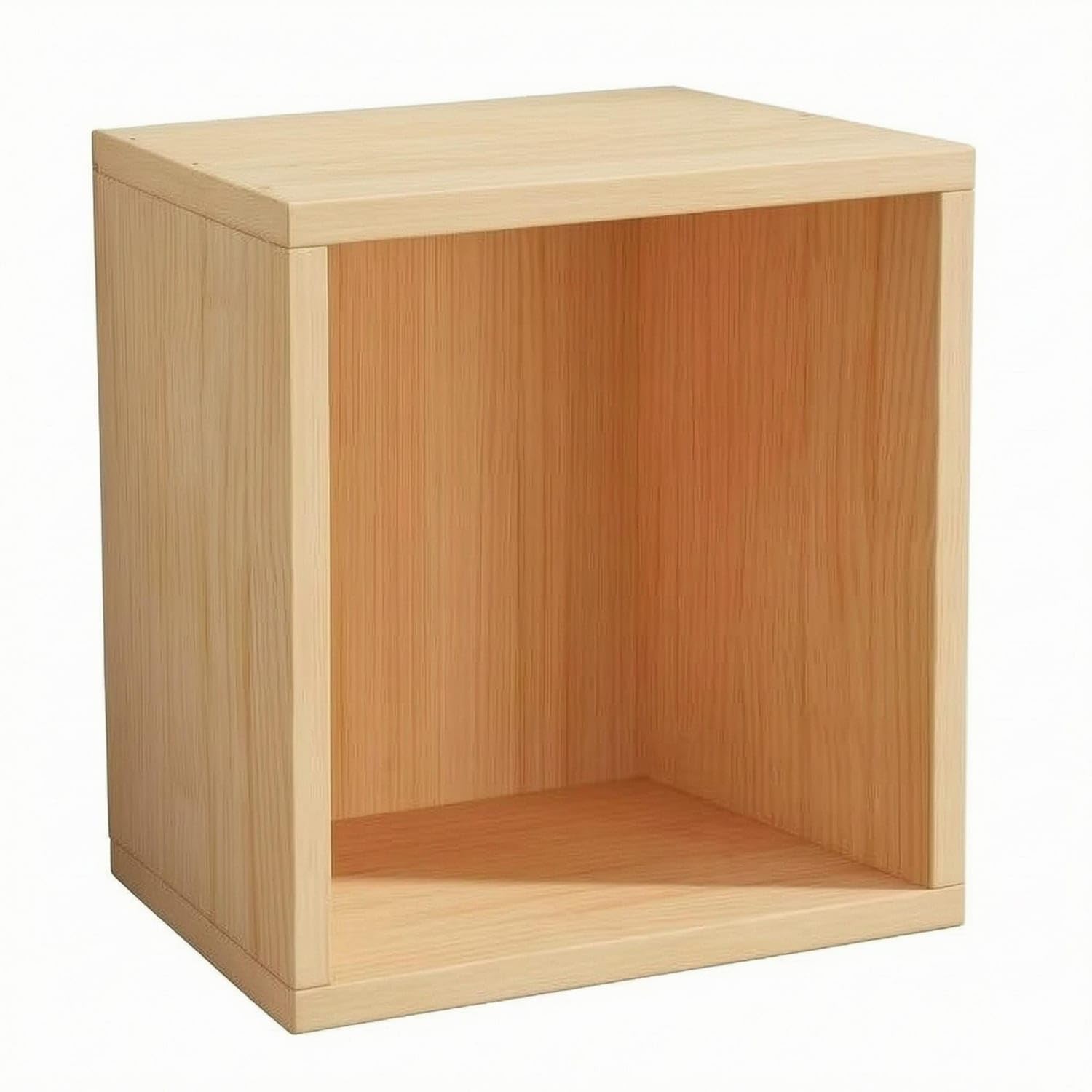 Pre-Drilled Unfinished Wooden Cubby Box Flat Panels Unfinished Wooden Wood Box Light Natural Color Rectangular Wood Cubby, 45-45-24cm-picture-11