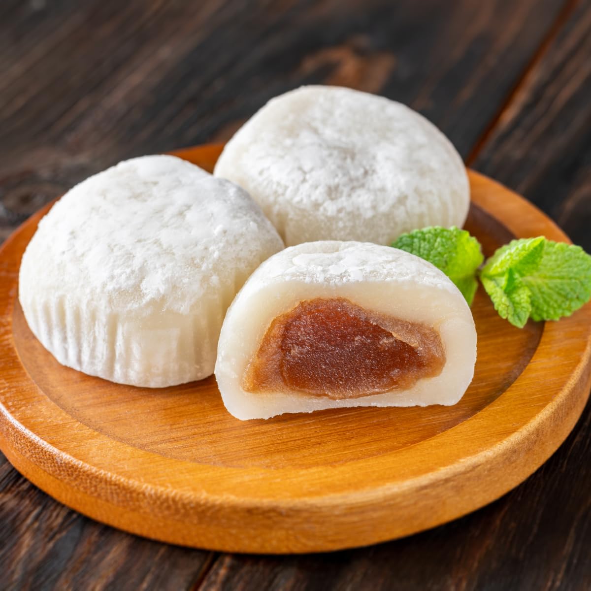 Japanese Mochi Daifuku Assorted Flavors, 48 Count – 8 Variety Pack With Peanut Butter, Vanilla, Tiramisu, Matcha, Chocolate, Coconut, Salted Caramel & Maple Pancake – Wagashi Snacks for Home, Office, Travel