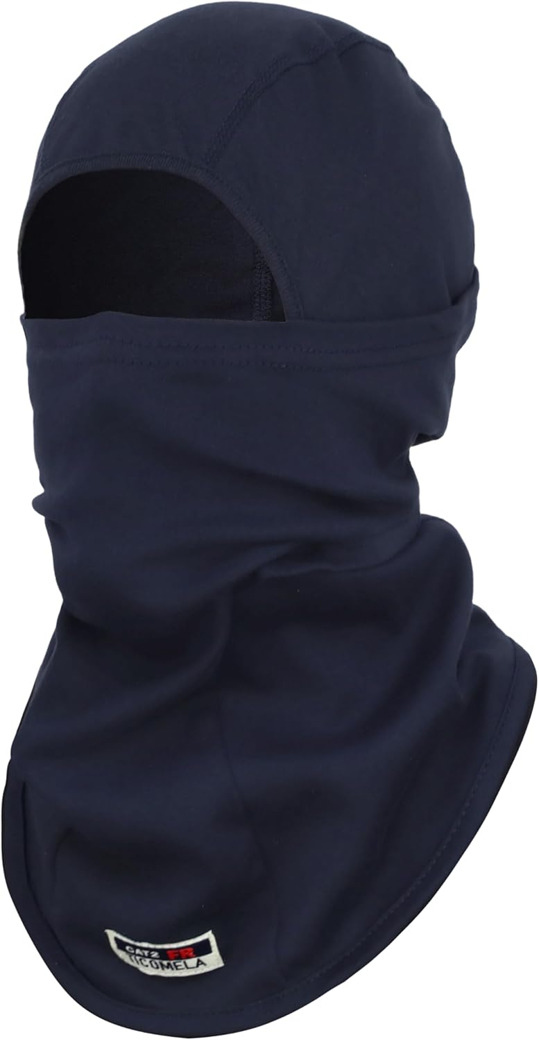 TICOMELA FR Face Mask Balaclava - Lightweight & Breathable for Summer |CAT2 Arc Rated Flame Resistant Hood,Welding Safe Cover