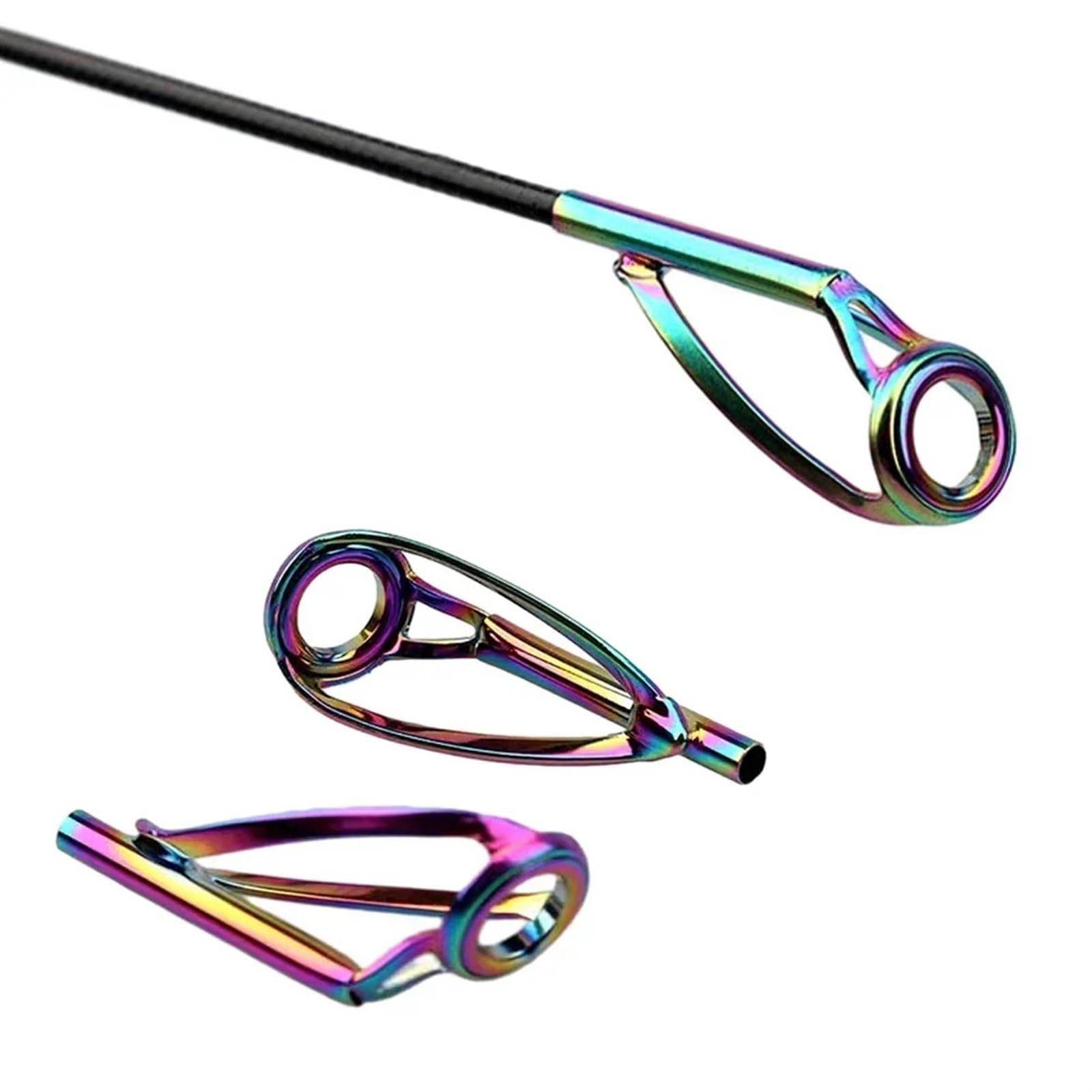 TELAIO SVASATO PER guide canne da pesca 5 pz set guide da corsa in