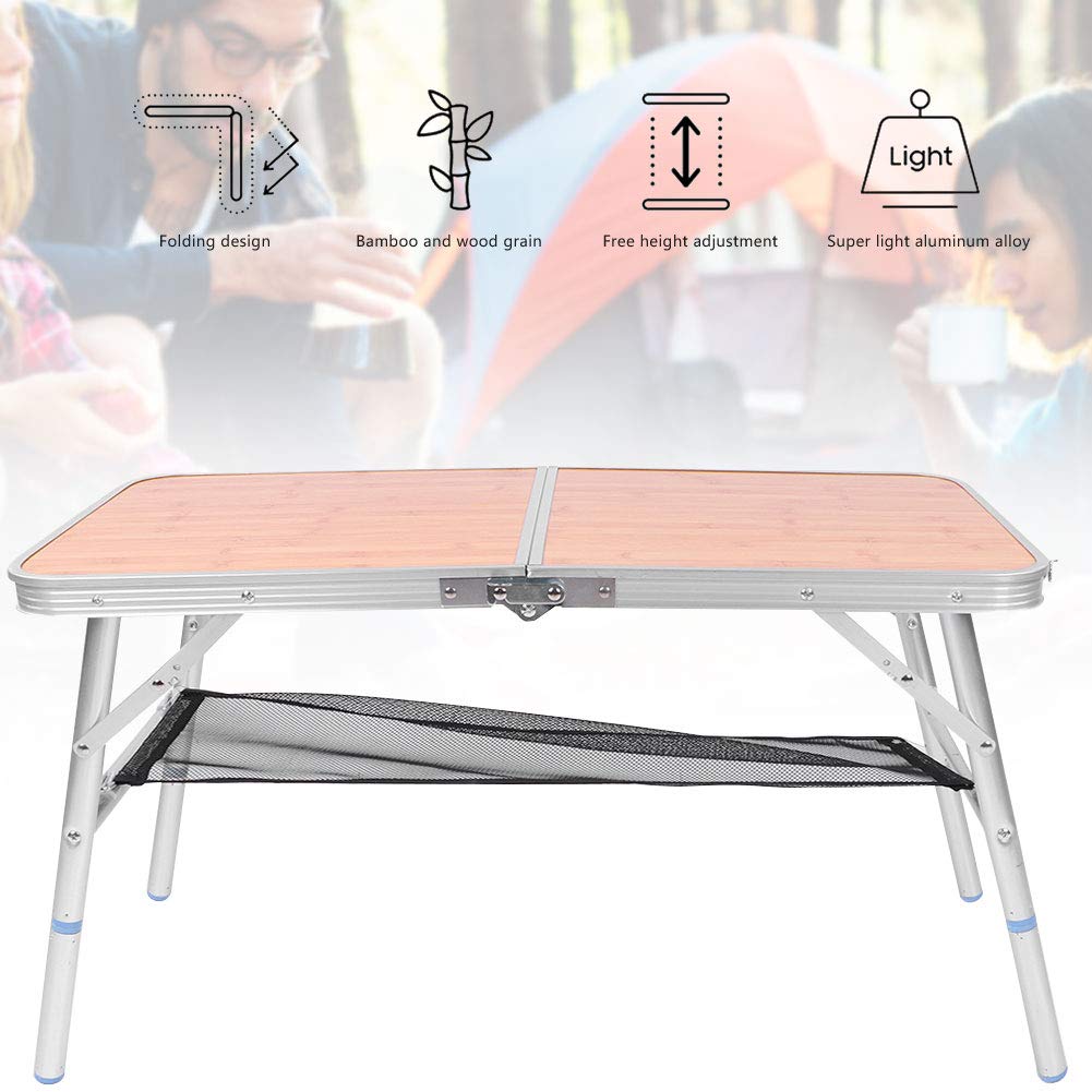 Amazon.co.jp: アルミ合金+ MDF、ポータブル折りたたみテーブル