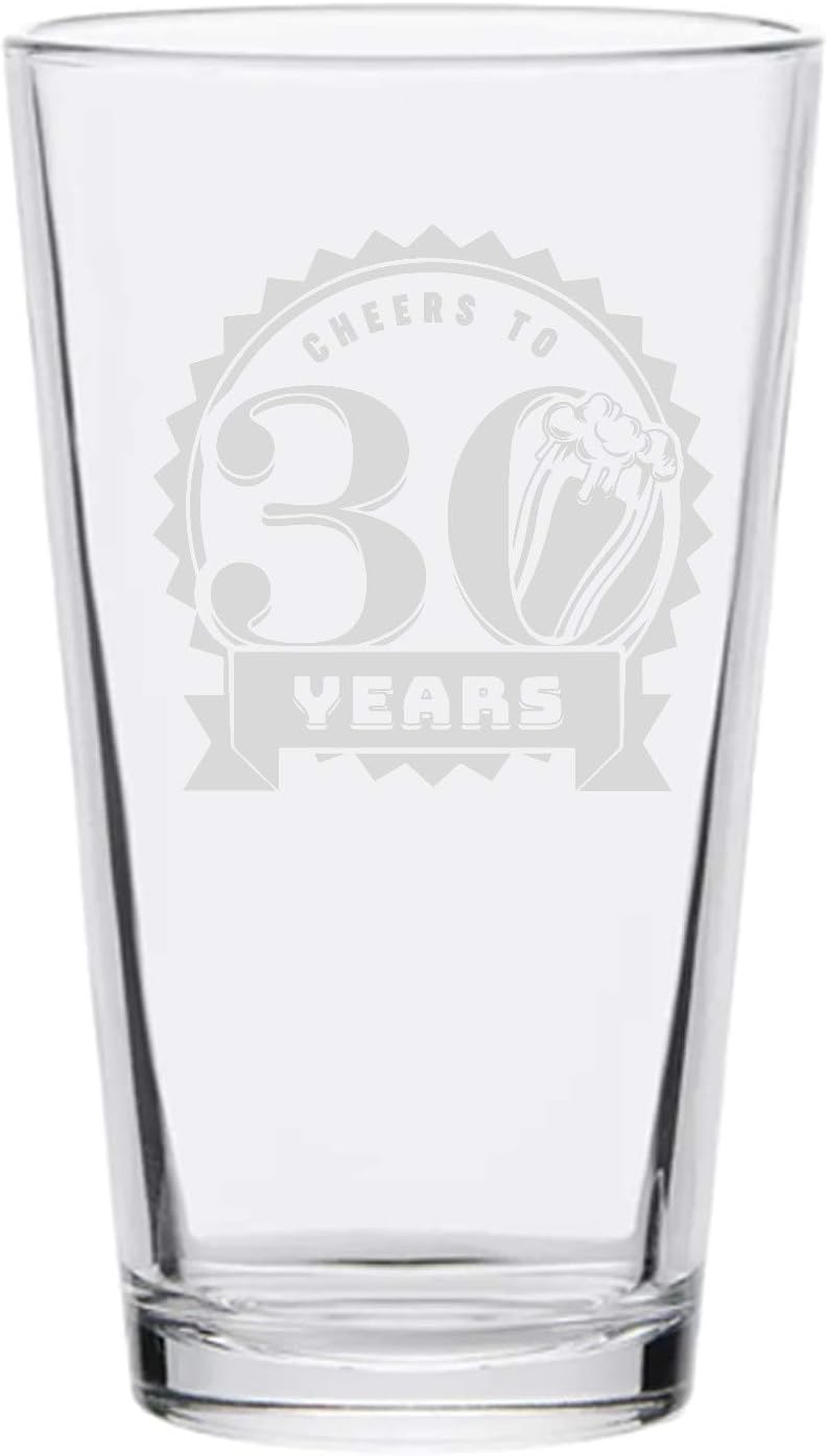 Onе-Dау Sаlе: Uр tо 70% оƒƒ Veracco Cheers To 30 Years Beer Glass Pint 30th Birthday Gift For Him Her Dirty Thirty (Beer Glass)
