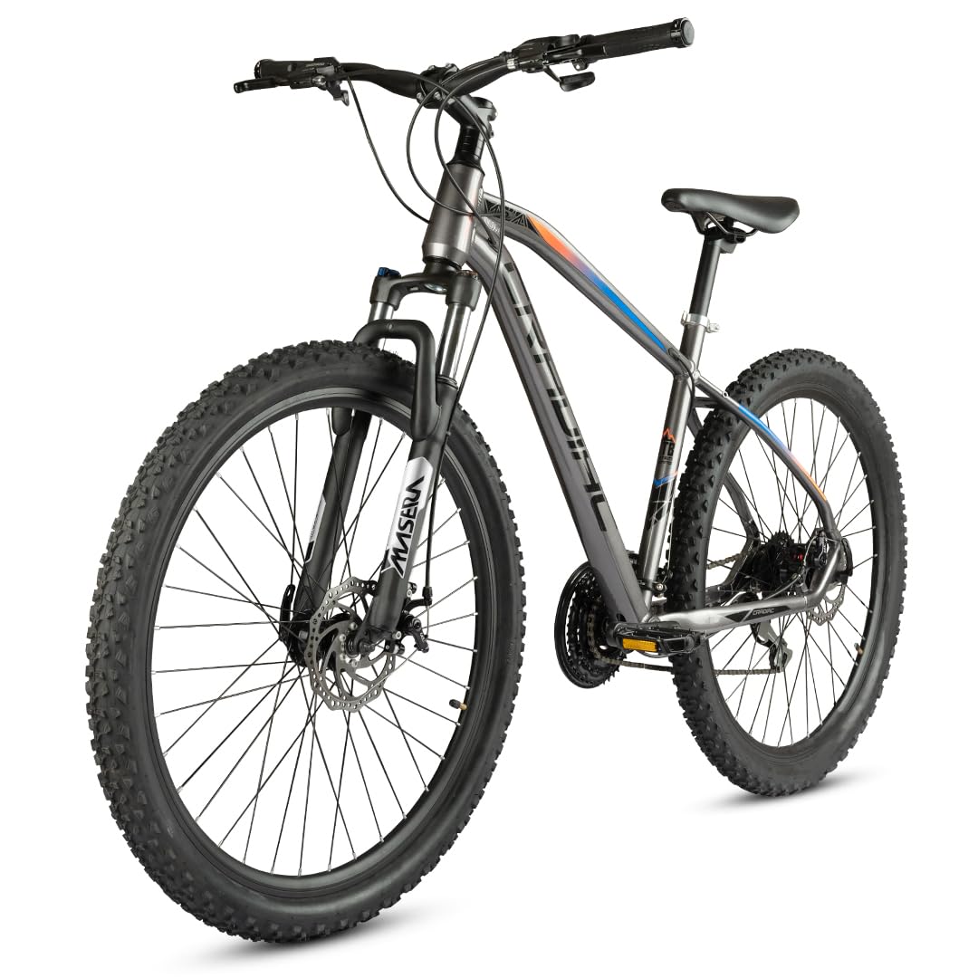 CRADIAC - XC 900 Gen 3 | 24 Speed Gear MTB Cycle|6061 Alloy Frame | Fully Fitted | Zoom Lockout Suspension | 27.5 T Mountain Cycle | Dual Disc | Fully Fitted | for 14+ Years Men/Boys, 18" inches, grey (B0D9QT1961) Amazon Price History, Amazon Price Tracker