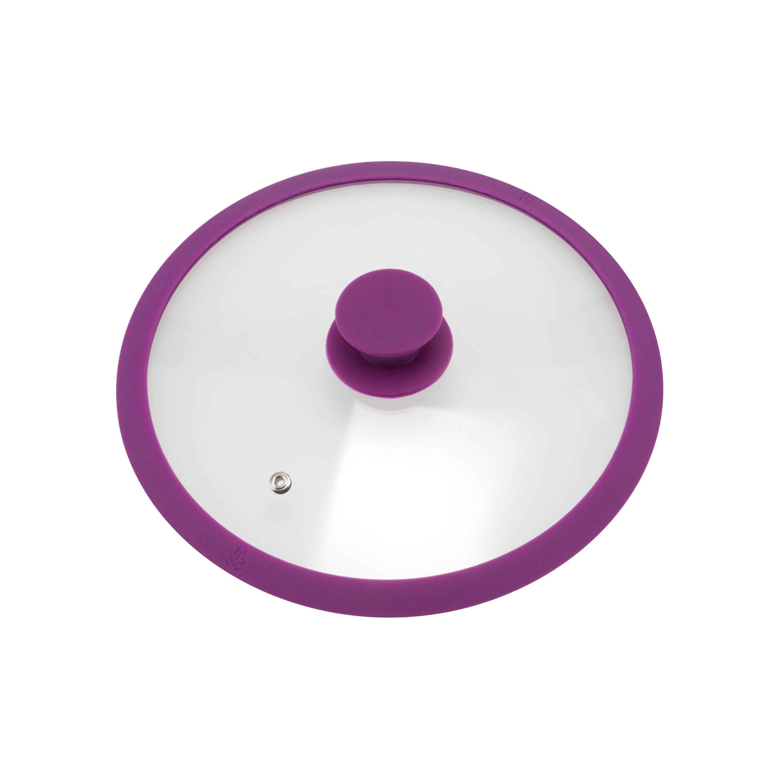 Bremermann Purple Glass Lid With Silicone Rim For 24 Cm Pots And Pans (Purple)