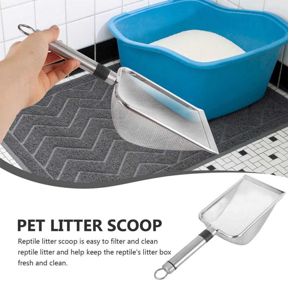 iplusmile 5pièces Pelle à Litière pour Chat Acier avec Capacité Pratique pour Litière De Chat Outil De Nettoyage pour Animaux De Compagnie