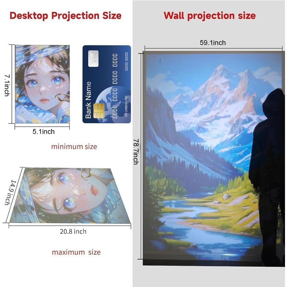 Przenośny Projektor Led Do Szkicowania I Malowania Dla Artystów I Majsterkowiczów, Natychmiastowa Konfiguracja Z Obrazem Hd