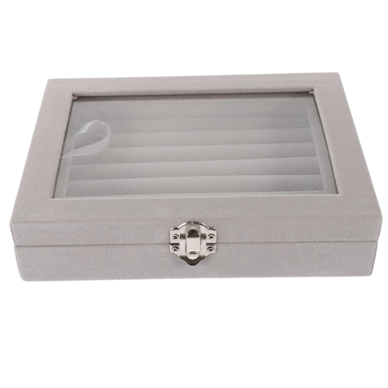 Amosfun Scatola Portagioie in Cristallo Porta Orecchini per Anelli Collane Organizer per Riporre Oggetti Scatola Regalo per Gioielli Decorazione da