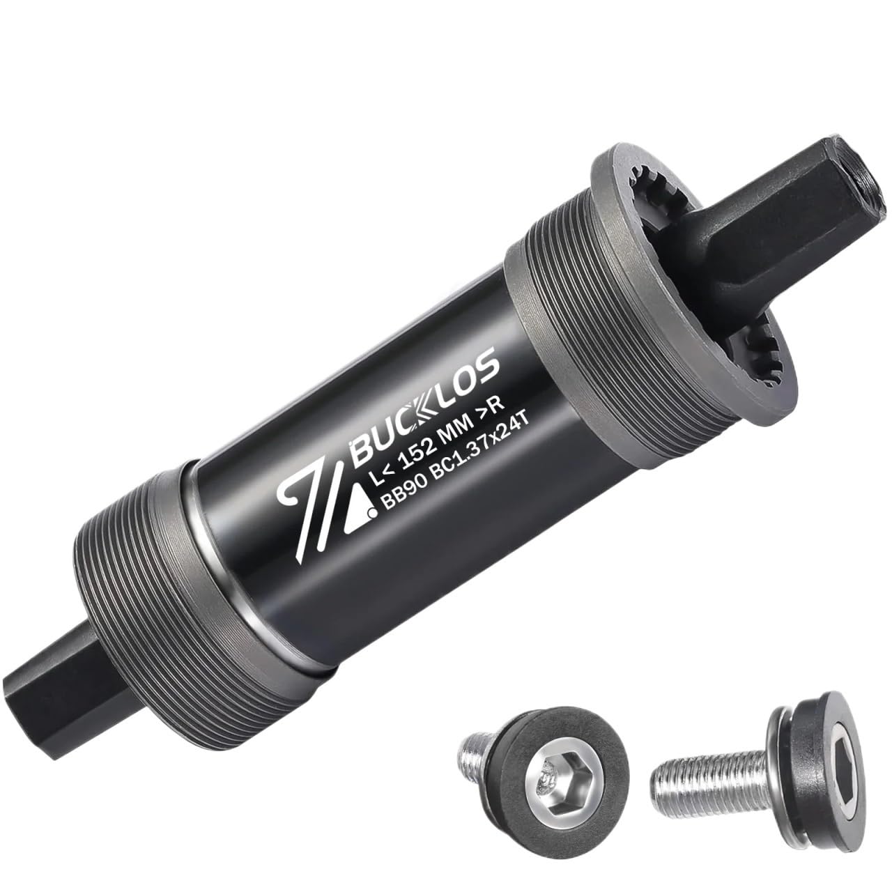 JIASHUNHE Bottom Bracket Square Taper Bicycle Bottom Bracket Smooth Sealed Bearing Mtb Crank Axis For Road Mountain Folding Fat E-bike Bike(BB90-152MM)