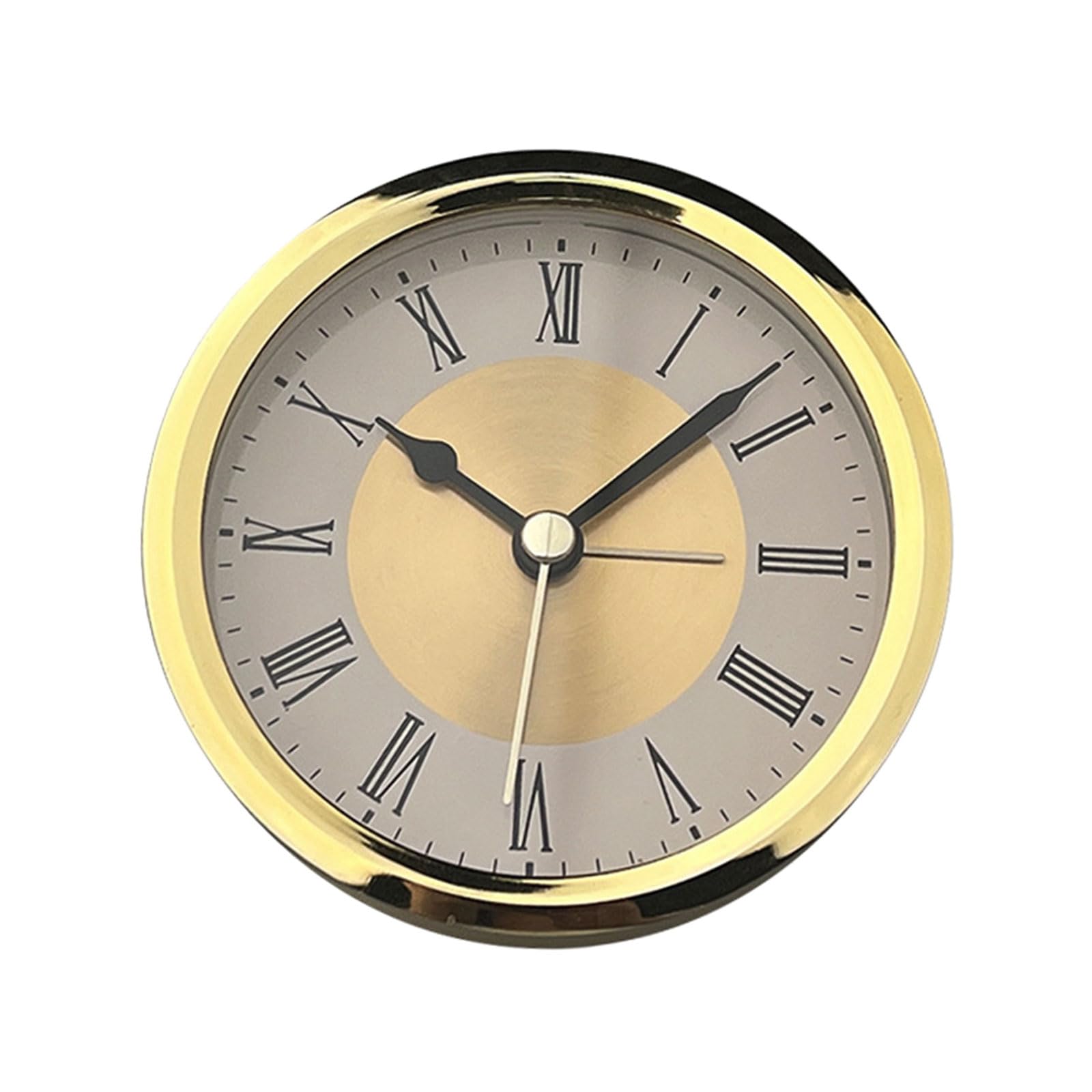 ZWWAAZHF Decorative 89mm Quartzs Alarm Clock Movement Clock Insert with Roman Numerals Round Watch Insert Repair Replacement Roman Numeral