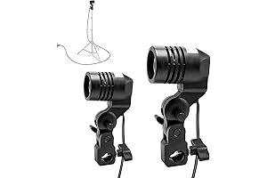 LimoStudio Extensible Cord Socket for Studio Lighting and Photography Equipment with Umbrella Holder