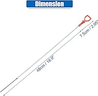 Vista 7 de X AUTOHAUX Varilla de nivel de líquido de aceite de motor para Honda Civic DX EX EX Edición Especial No.15650-PLM-004