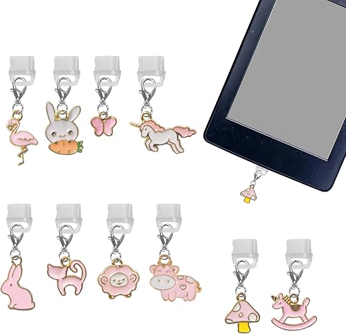 ATCCPYDM 10Pcs Dust Plug Charm Type C Anti Dust Plugs Compatible with Kindle Dus