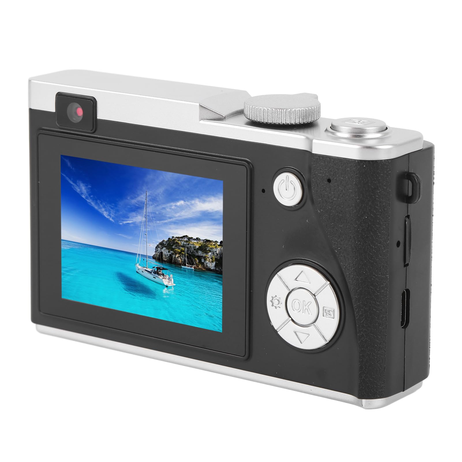 Vintage Kamera CCD, 16-krotny Zoom Typu C, ładujący Aparat Cyfrowy