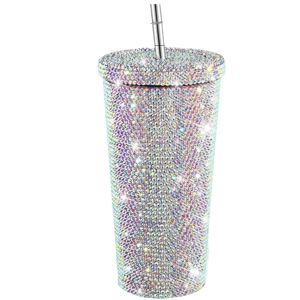 Amazon.co.jp: タンブラー ストロー キラキラ 水筒 750ml 大容量 蓋
