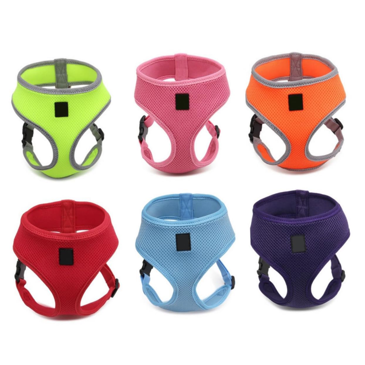 BESPORTBLE 3 Pezzi Regolabile E Confortevole Gilet Imbottito Con Cinturino Di Sicurezza Fluorescente Per Passeggiate Con Animali Domestici