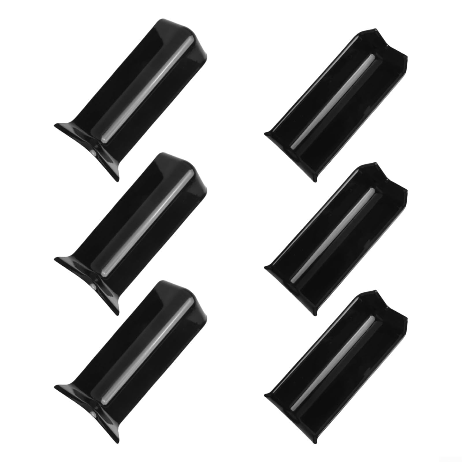 QuivyLivy Wall Base Trim Connectors for 10cm Skirting | Baseboard Corner Blocks | Self-Adhesive Interior Wall Corner Connectors | ABS Cove Base Joint Covers(L Black)