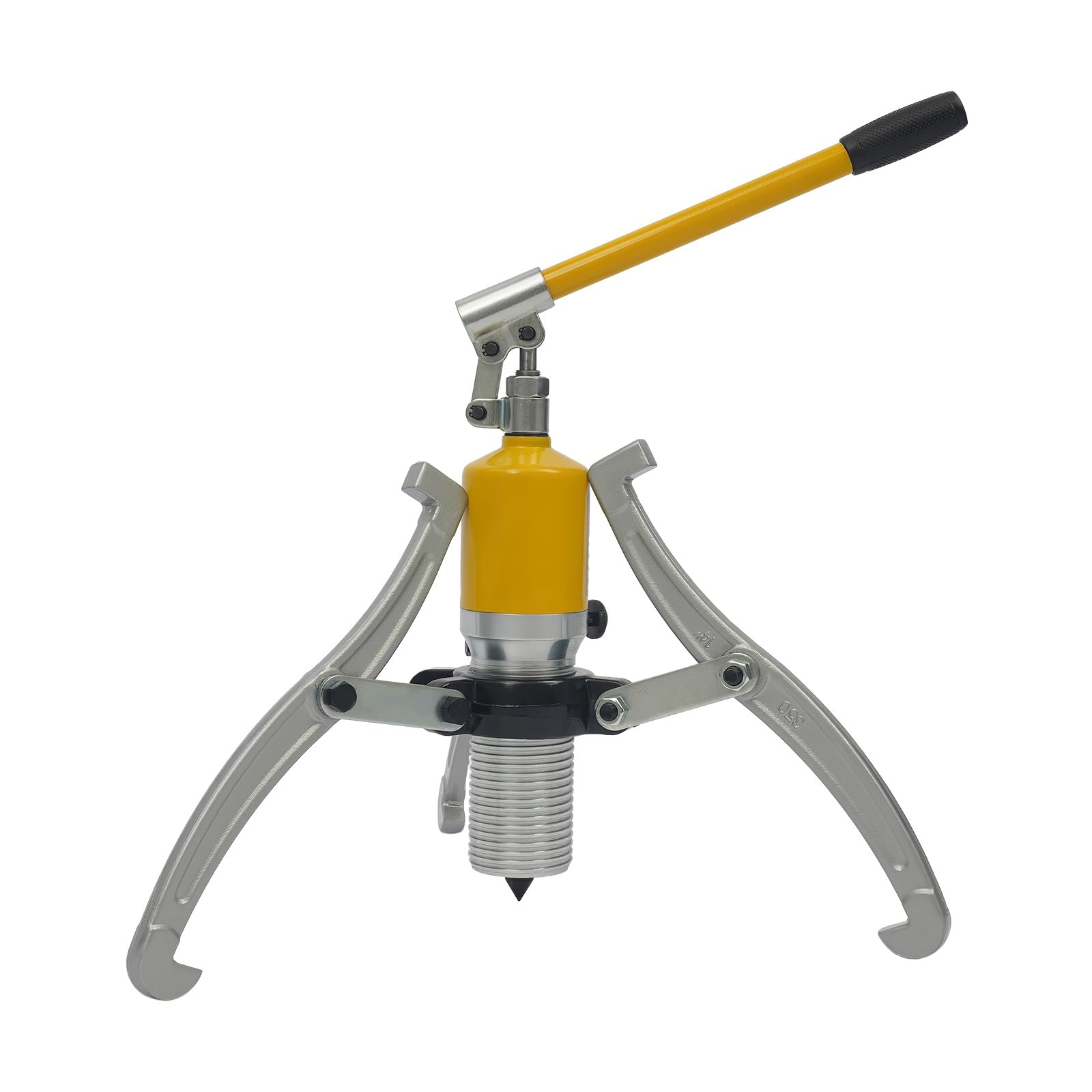 Extractor hidráulico 20T, máx. 19,5 cm de alcance, 3 garras, extractor de rodamientos hidráulico, mango giratorio de 360°, extractor de cubos de rueda, extractor de volante magnético para bujes