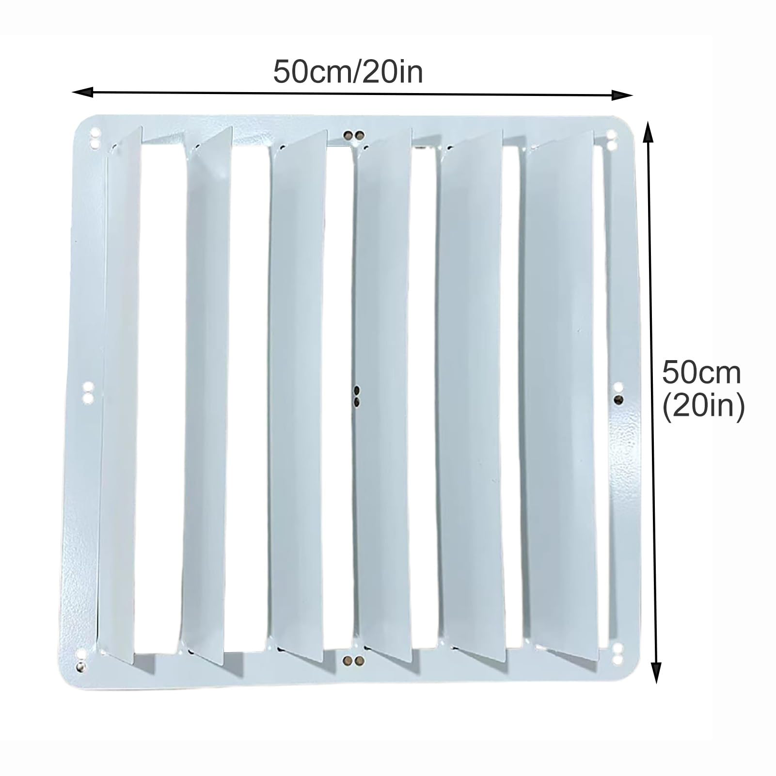 Air r forAC Unit - Desviador de viento de metal de 50,8 cm, eficiencia energética, resistente a la intemperie, refrigeración para el hogar