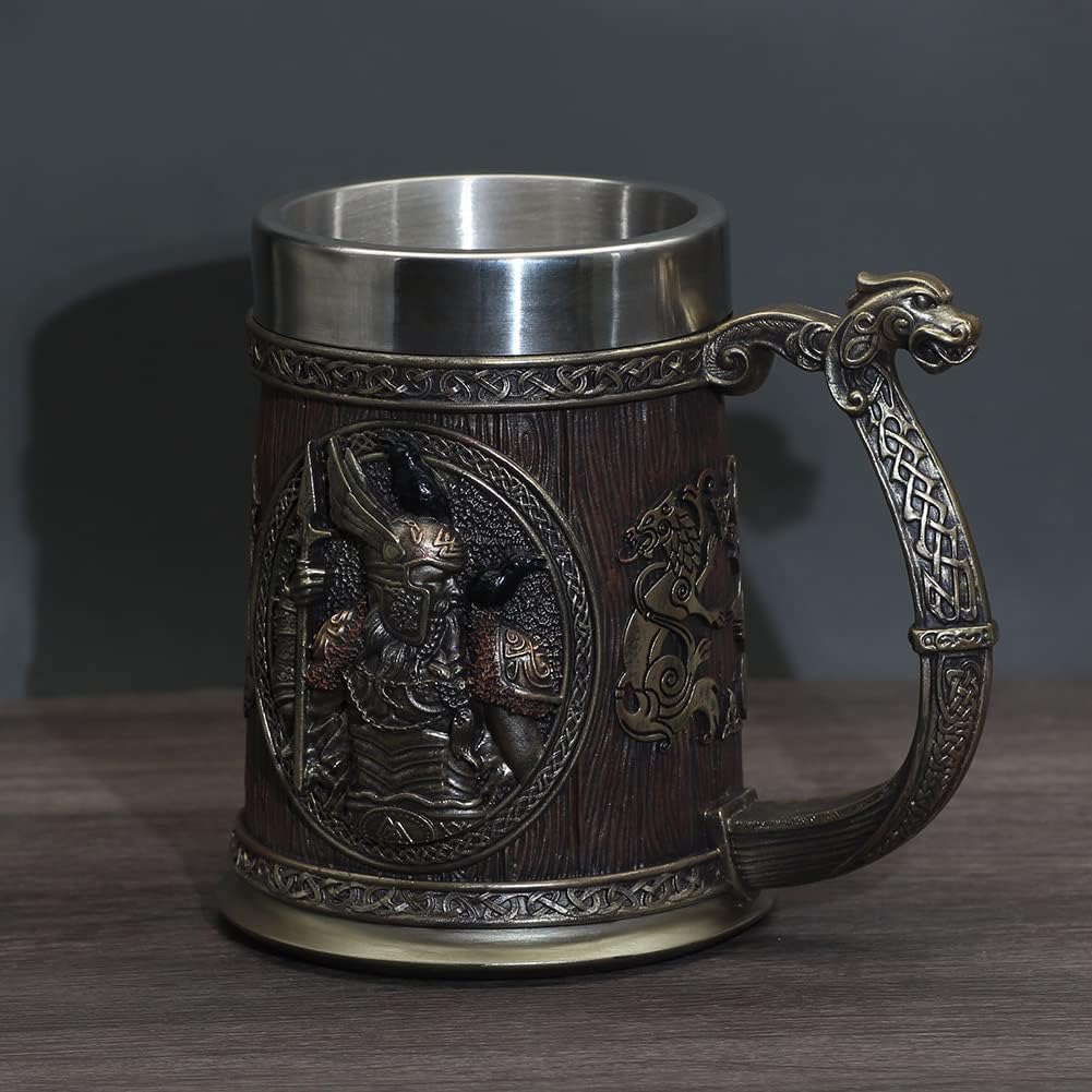 Stainless Steel Skull Mug Viking Drinking Cup Skeleton Resin Beer 37 61q ZLd+G9L. AC SL1001