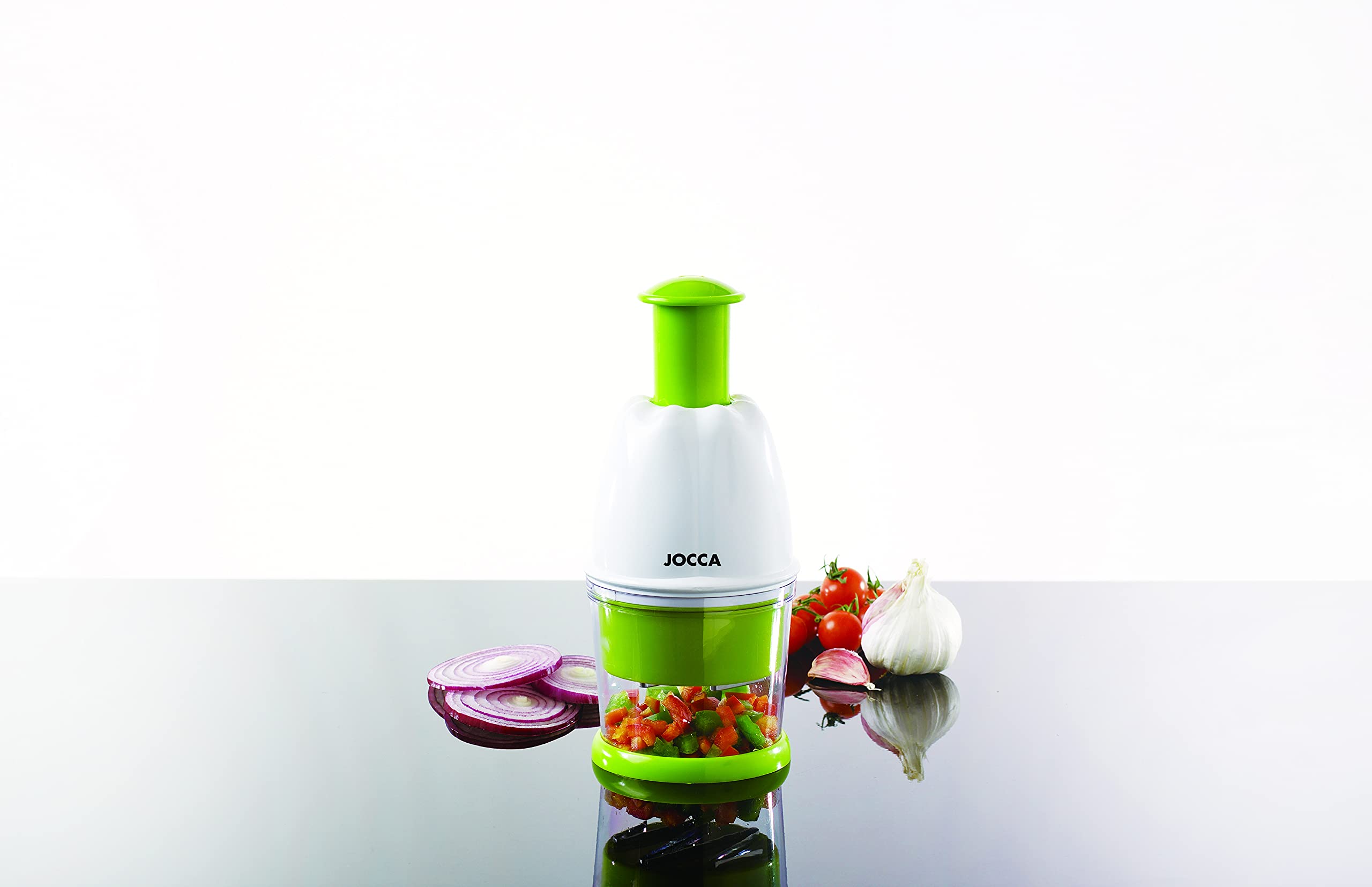 JOCCA - MOD. 5588 – Tritatutto Manuale, Colore: Bianco/Verde
