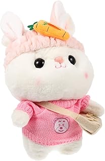 ORFOFE Suéter Coelho Brinquedo Brinquedos Coelho De Pelúcia Decoração Chinesa Ano Do Coelho Brinquedo Presente De Ano Coelho De Pelúcia Brinquedo Adorável Coelho De Pelúcia Coelho