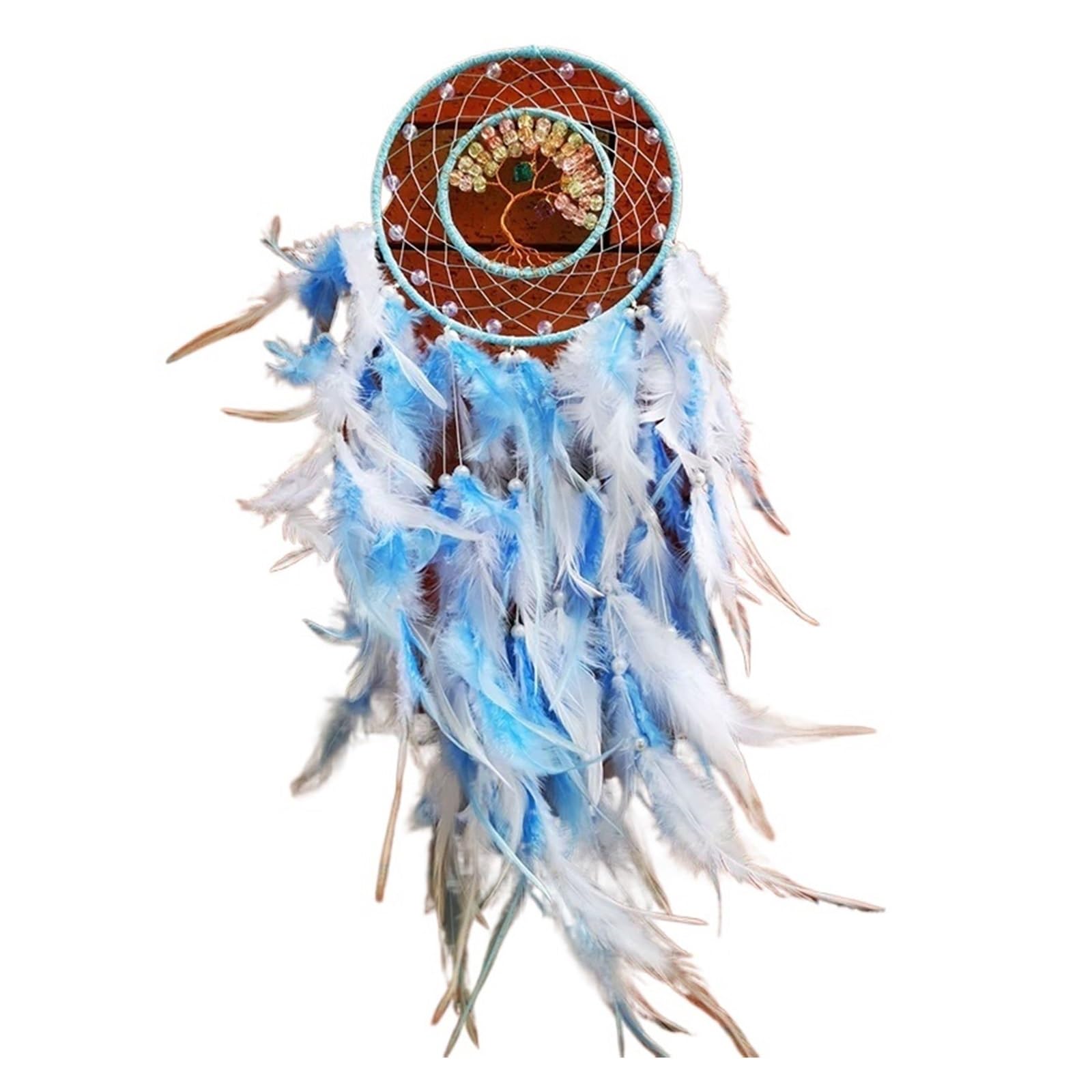 Dream Catcher Tree Of Life Wall Hanging Decor Wind Chimes Dreamcatcher Ornaments For Home Decoration For Bedrooms(Color4)