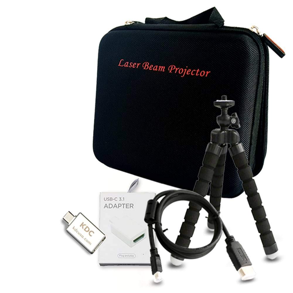 Accessory for Laser Beam Pro C200 Projector Accessories - Customized Carrying Bag, Micro HDMI to HDMI Cable, USB-C to HDMI Adapter, Tripod Stand (Basic Accessory Set)