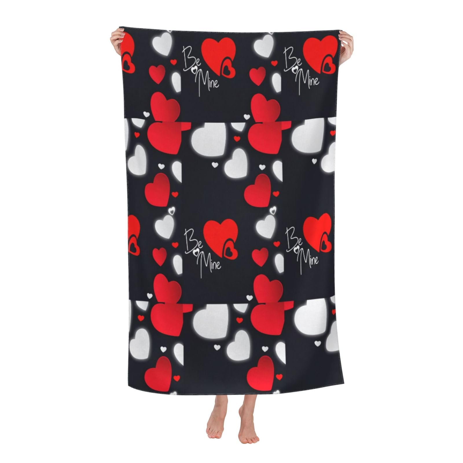 Cbaaghh Happy Valentine'S Day Print Adult Beach Towels,Beach & Pool Towel,Beach Towels,Towels For Camping