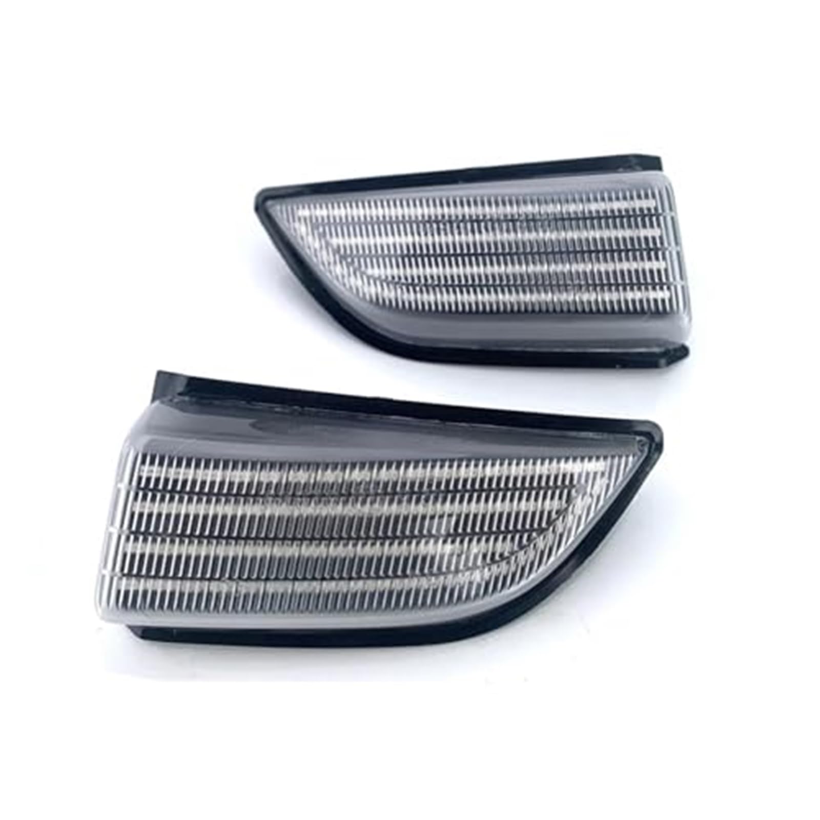 Dla VOLVO, dla XC60 2008-2014 2 szt. LED dynamiczny kierunkowskaz boczne skrzydło lampa lustrzana samochód OEM #31217288/31217289 Światło kierunkowskazu samochodowego(BLACK Dynamic Clear Case)