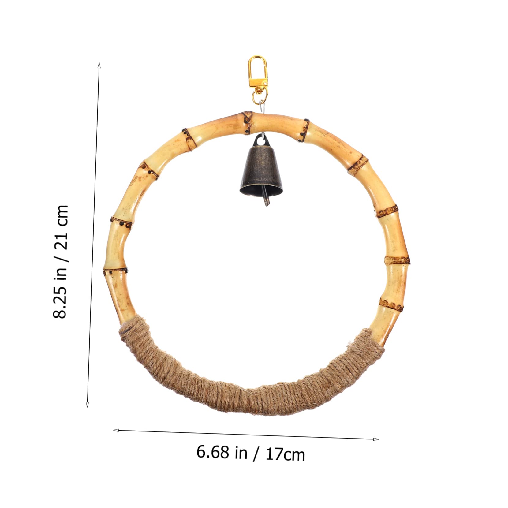 POPETPOP Bird Swing for Parrots Bird Perch Stand for Birds Easy to Hang Birdcage Accessory Fun and Practical Parrot Training and Exercise