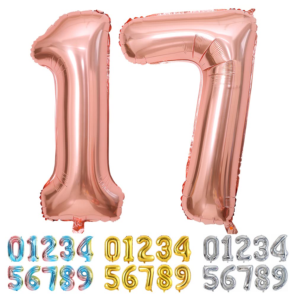 Foil Globo Número 5 Azul 40" (101cm), Inflable Helio o aire, Gigante Numeros 0-9, 10-19, 20-29, 30-100, Grande Globos Decoración para La Boda Aniversario y Cumpleaños Fiestas — view 588
