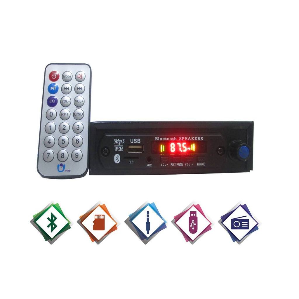 057 Advanced Bluetooth Mini Car Stereo with Volume Control (Single Din)