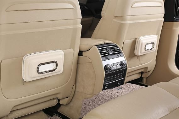 Elegant Beige Leather Car Visor Tissue Holder, Luxury PU Leather Backseat Tissue Case Holder