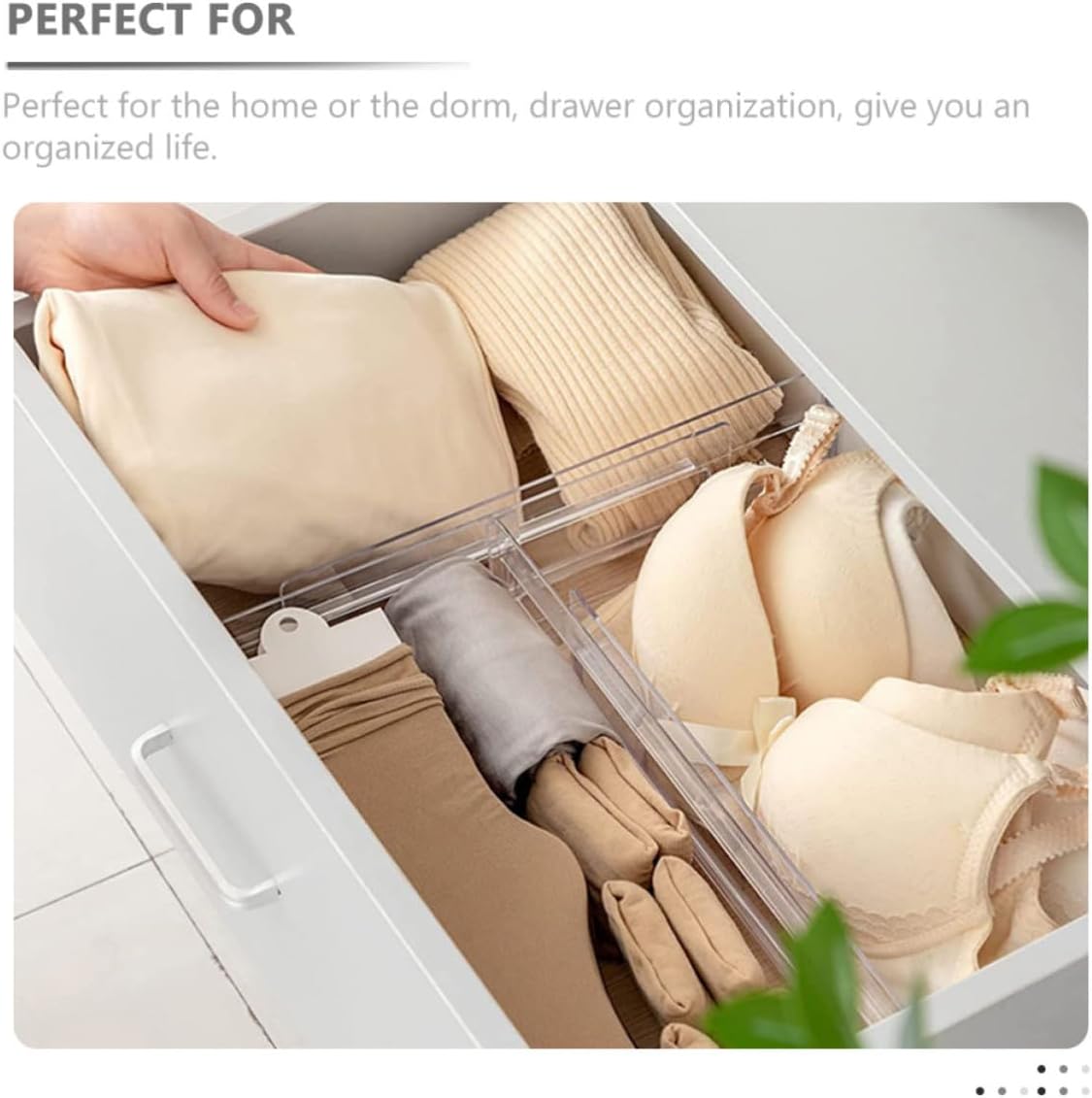 4pcs Retractable Drawer Divider Boards for Drawer Organization Adjustable Storage Solution for Home