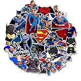 wopin 90 Stück Superheld Batman Sticker Set, Batman Aufkleber Pack ,Wasserdicht Vinyl Stickers für Auto Motorräder Fahrrad Skateboard Snowboard Gepäck Laptop Telefon und mehr Aufkleber